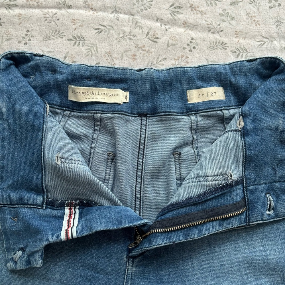 Maeve The Colette Blue Wide Leg Jeans (Pilcro The Skipper) - Picture 3 of 3